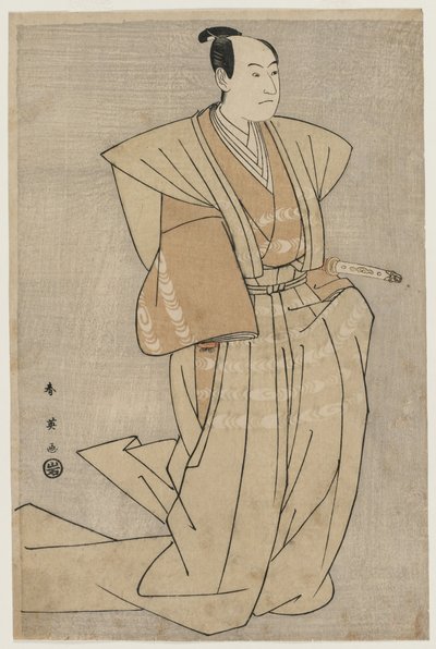 沢村 ソジュろ イイイ あｓ えにゃ 判官 員 仮名手本 忠臣蔵 作： Katsukawa Shunei