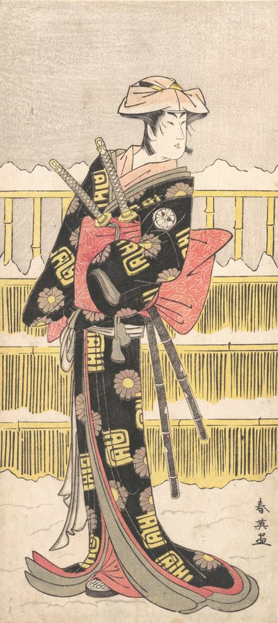 瀬川 菊の女 イイイ あｓ あ 侍、 か。 １７９０。 作： Katsukawa Shun