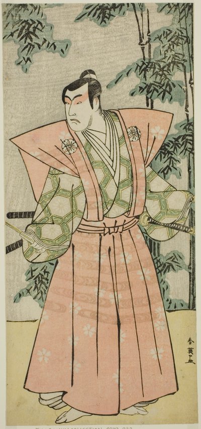 寛政元年（1789）正月、中村座で上演された『江戸の富士 若柳曽我』（？ 作： Katsukawa Shun