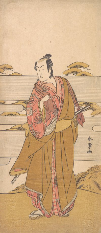二代目市川物助、1790年頃。 作： Katsukawa Shunjo