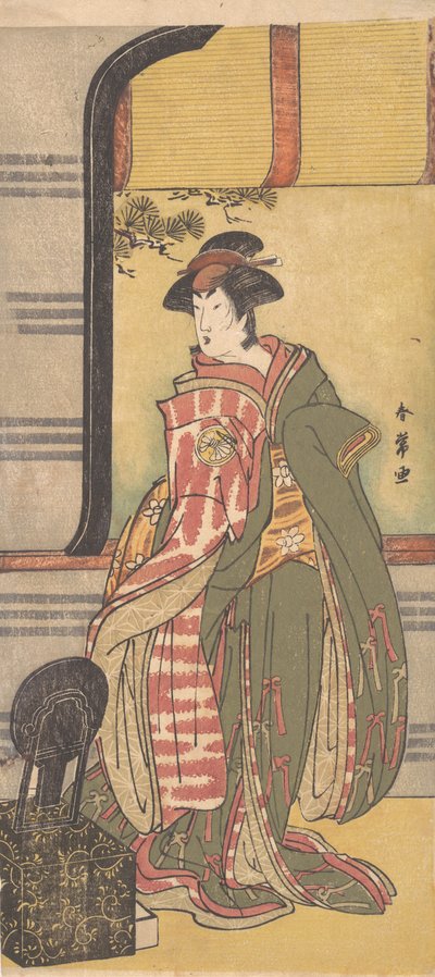 三代目瀬川菊之丞女形（1785年頃）。 作： Katsukawa Shunjo