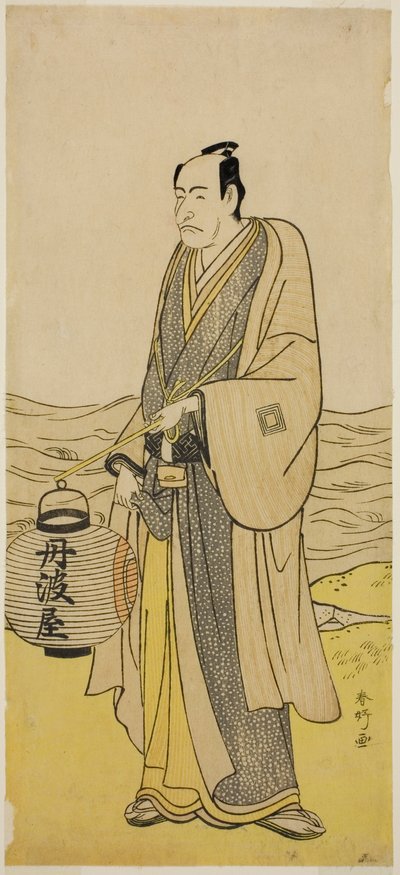 五代目市川團十郎『曽我温雨竹存地』丹波屋助太郎役 寛政二年（1790）二月市村座上演 作： 勝川春香®