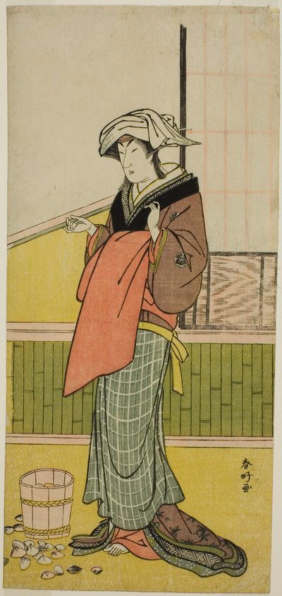 1778年（安永7年）7月、市村座で上演された『本多弥生夫婦純礼』（？ 作： 勝川春香®