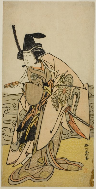 二代目山下錦作『菊水御前』（安永8年（1779年）11月、中村座にて上演 作： 勝川春香®