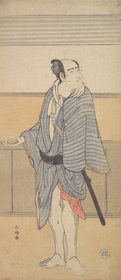 正体不明の俳優、約。 1790年。 作： Katsukawa Shunko