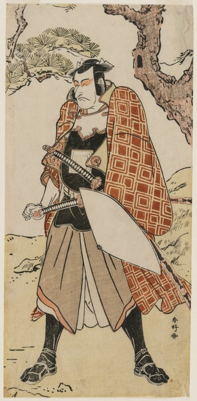 旅する戦士としての五代目市川團十郎 作： Katsukawa Shunko