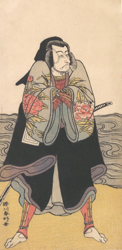 五代目市川團十郎、1780年頃。 作： Katsukawa Shunko