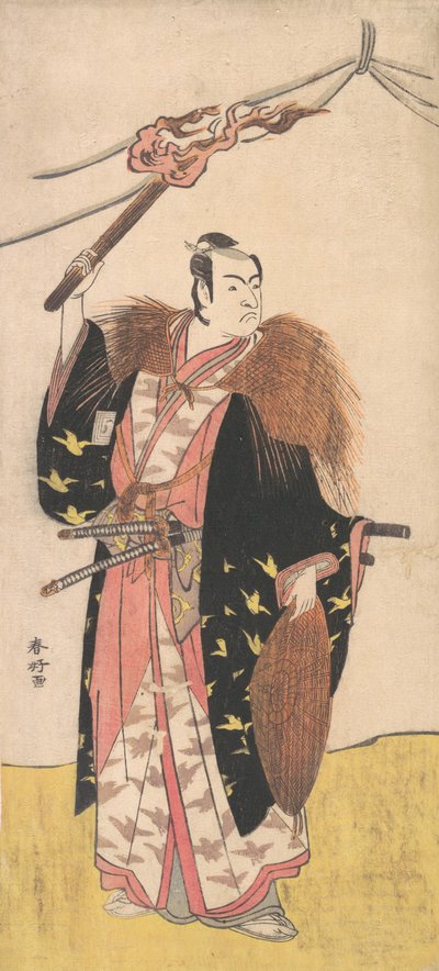 二代目市川物助が曽我廼家十郎助成として登場した頃1785. 作： Katsukawa Shunko