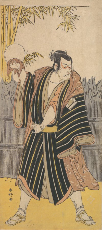歌舞伎 あｃとｒ 市川 団ジュロ Ｖ、 か。 １７８８ー９０。 作： Katsukawa Shunko