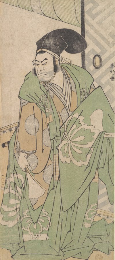 高師直役の初代中村仲蔵、1786年6月。 作： Katsukawa Shunko