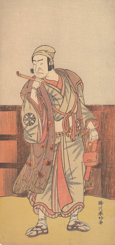 島田八蔵役の初代中村仲蔵、1783年4月。 作： Katsukawa Shunko