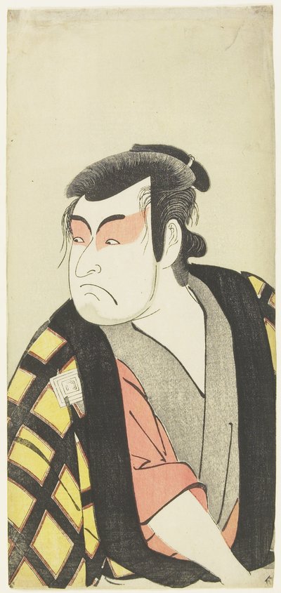 （紅ぐまメイクの役者） 作： Katsukawa Shunsho