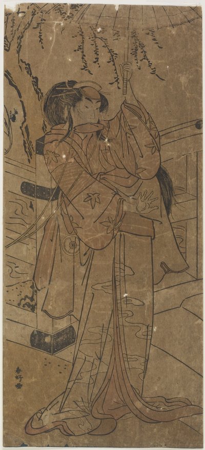 (女役の俳優) 作： Katsukawa Shunsho