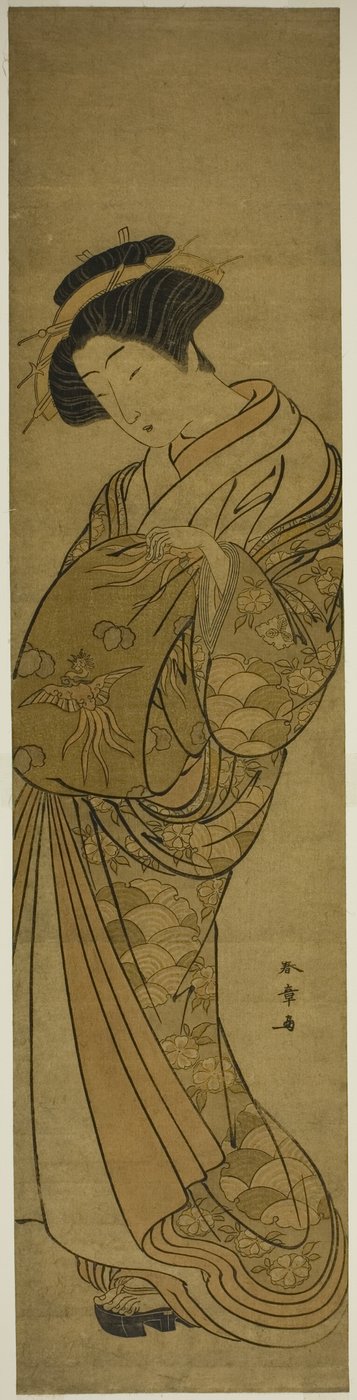 松葉屋の遊女 作： Katsukawa Shunsho