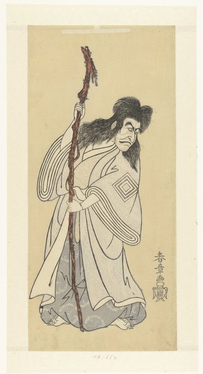 俳優 市川團十郎 四代目 ヴァン・デ・ヘースト 紀の名虎役 作： Katsukawa Shunsho