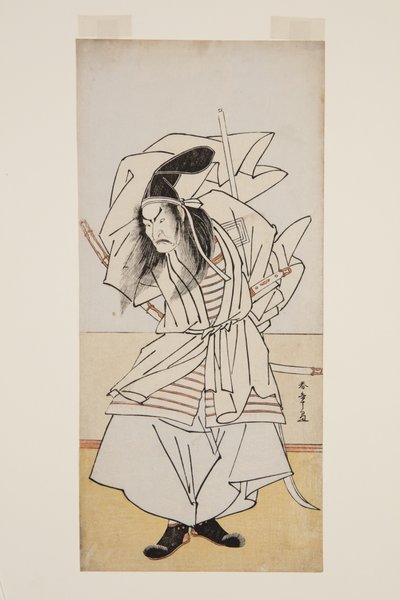 アクターいちかおダンガー？ VSとももり（黒木版画） 作： Katsukawa Shunsho