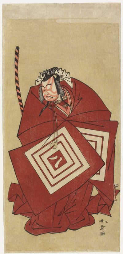 いちかわ やおぞ＿ いい いん てぇ ”しばらく” ろぇ 作： Katsukawa Shunsho