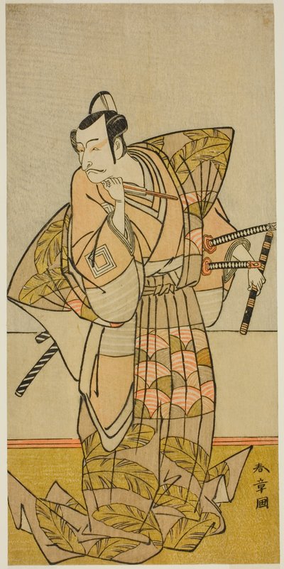 てぇ あｃとｒ 市川 団ジュロ Ｖ あｓ 秩父 の 重忠 作： Katsukawa Shunsho