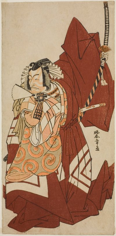 俳優 市川團十郎 五代目 般若五郎 姿の花 雪の黒主 十一月中村座 1776年 作： Katsukawa Shunsho