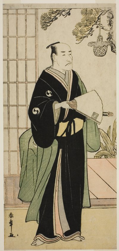 役者市川團十郎 五代目大星由良之助 仮名手本忠臣蔵 五月中村座 1783年 作： Katsukawa Shunsho