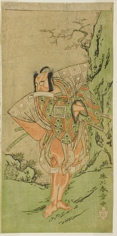 The Actor Ichikawa Danzo III as I no Hayata Tadazumi in the Play Nue no Mori Ichiyo no Mato, Performed at the Nakamura Theater in the Eleventh Month, 1770 作： Katsukawa Shunsho
