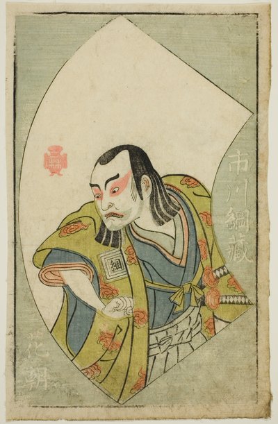 役者 市川綱造 『絵本舞台扇』より 作： Katsukawa Shunsho
