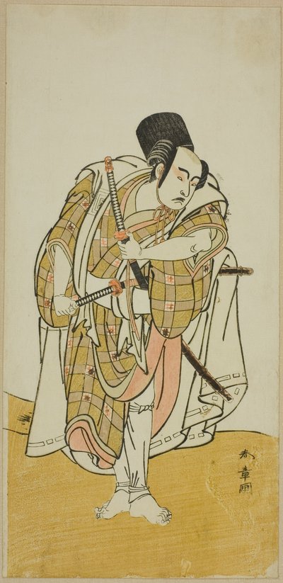 俳優の市川彌生二代目(?) 作： Katsukawa Shunsho