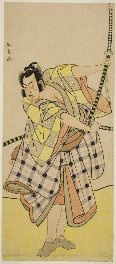 役者二代目市川彌生 菅原傳十手習鏡 桜丸役 七月七月 市村座にて上演 1776 作： Katsukawa Shunsho