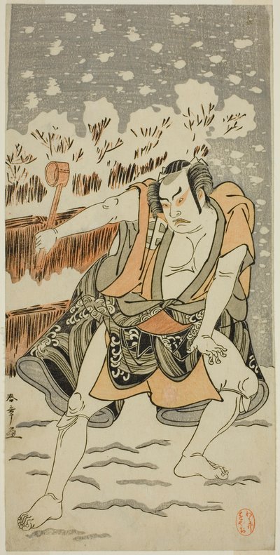 役名不明の俳優大谷浩二三代目 作： Katsukawa Shunsho
