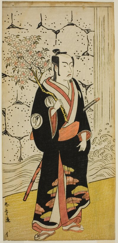 三代目沢村宗十郎 芝居『新薄雪物語』園部左衛門役 1779年八月市村座 作： Katsukawa Shunsho