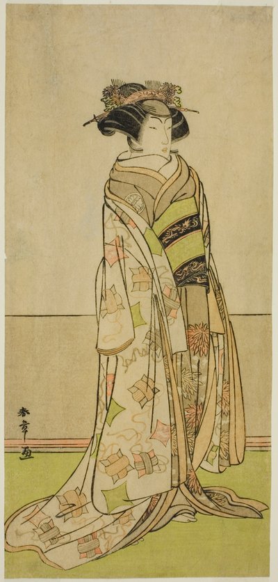 俳優 瀬川菊之丞 三代目 役名未定 作： Katsukawa Shunsho