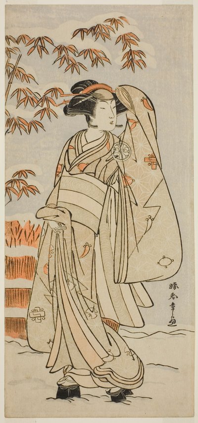 俳優 瀬川菊之丞 三代目 役名未定 作： Katsukawa Shunsho