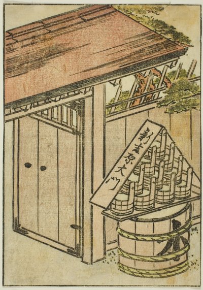 新吉原の門 『清露美人合わせ姿鏡』第三巻口絵 作： Katsukawa Shunsho