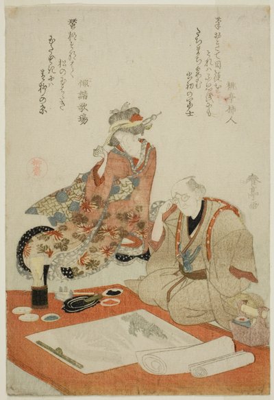 絵画の検証 作： Katsukawa Shuntei