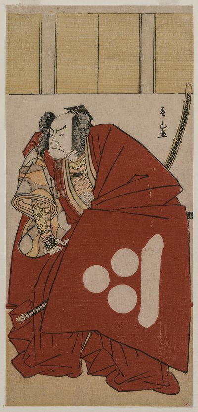 Nakamura Nakazo I as Watanabe no Tsuna, 1781.  作： Katsukawa Shunzan