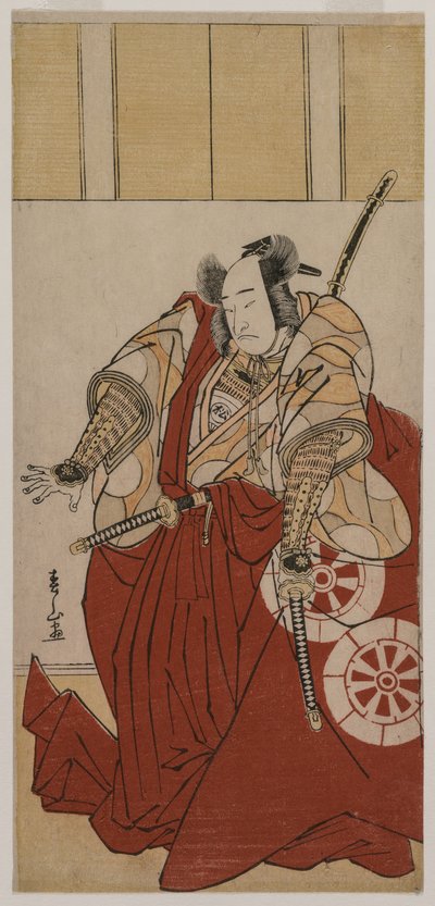 Onoe Matsusuke as Usui Sadamitsu, 1781.  作： Katsukawa Shunzan