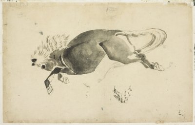 走る馬」1815年～1849年頃（紙にインク 作： Katsushika (school of) Hokusai