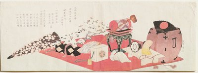 長い摺物（木版） 作： Katsushika Hokusai