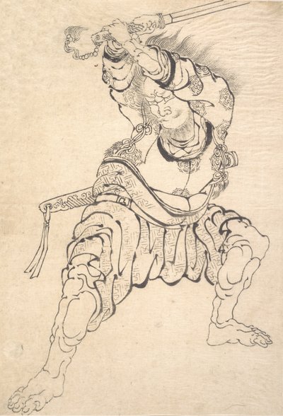 戦士。 作： Katsushika Hokusai