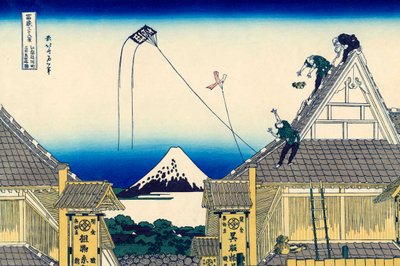 江戸駿河の三井商店の見取り図、1830～1833年。 作： Katsushika Hokusai