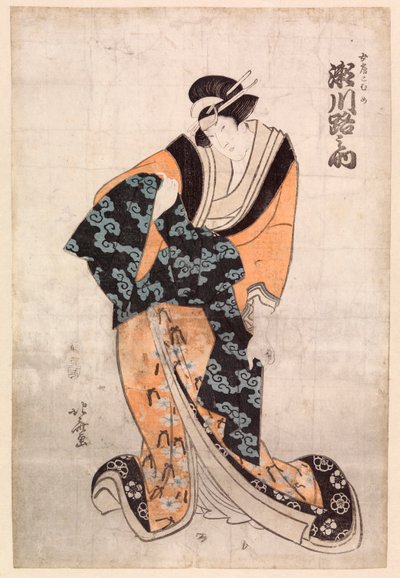 宮廷女官お船役の瀬川道之助 作： Katsushika Hokusai