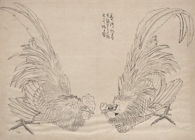 葛飾北斎と弟子たちのスケッチ集、19世紀。 作： Katsushika Hokusai