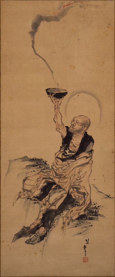 阿羅漢 作： Katsushika Hokusai