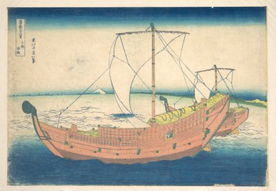 『富嶽三十六景』シリーズより「上総の海（カズサのカイロ）」 作： Katsushika Hokusai