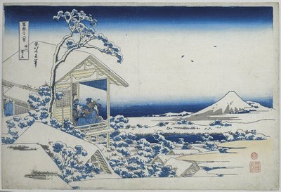 小石川の雪の朝 小石川雪の譚 富嶽三十六景（連載タイトル） 富嶽三十六景 作： Katsushika Hokusai