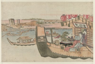 隅田川でボート遊び 作： Katsushika Hokusai