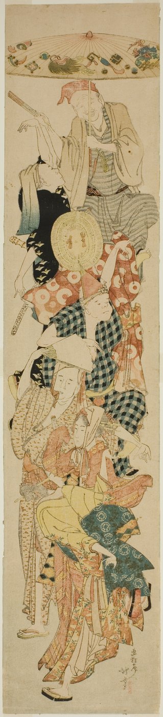 盆踊り 作： Katsushika Hokusai
