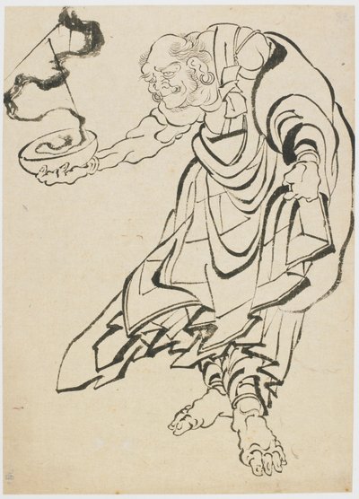 18世紀後半から19世紀初頭の仏像。 作： Katsushika Hokusai