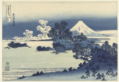 相模県の七里ヶ浜 作： Katsushika Hokusai