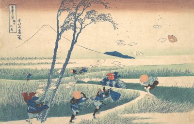 駿河国江尻 駿州江尻 「三十六景…」 1830-32。 作： Katsushika Hokusai